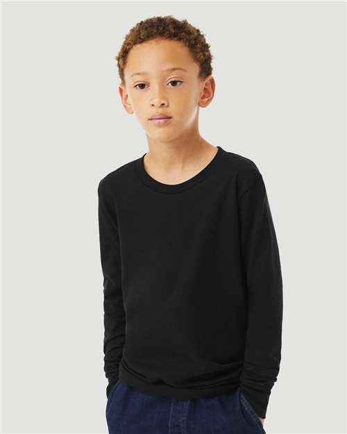 BELLA + CANVAS 3501YCVC - Youth Heather CVC Long Sleeve Tee