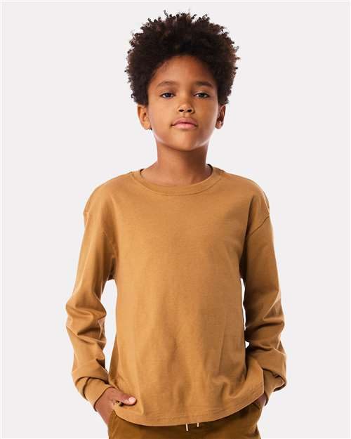 BELLA + CANVAS 3511Y - Youth 6oz. Heavyweight Long Sleeve Tee BELLA + CANVAS