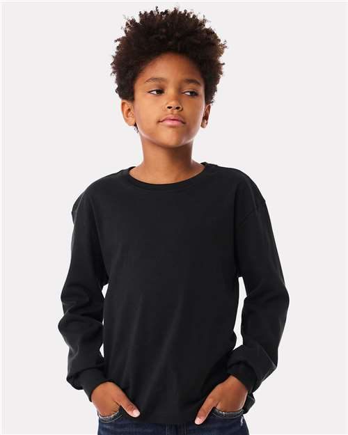 BELLA + CANVAS 3511Y - Youth 6oz. Heavyweight Long Sleeve Tee BELLA + CANVAS