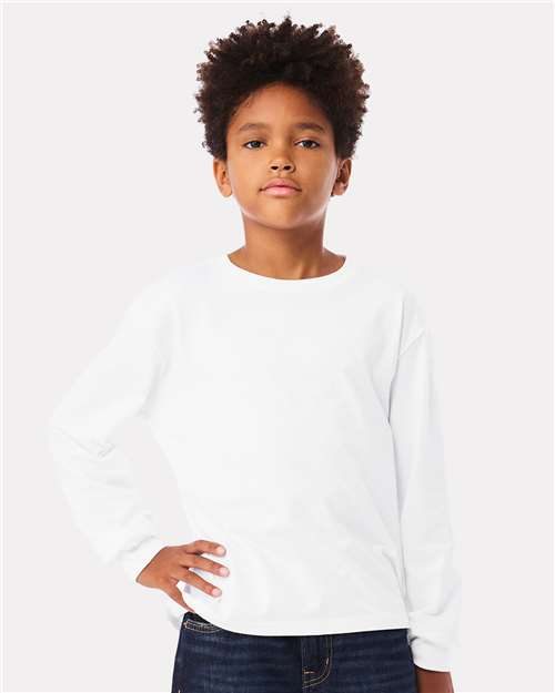BELLA + CANVAS 3511Y - Youth 6oz. Heavyweight Long Sleeve Tee BELLA + CANVAS