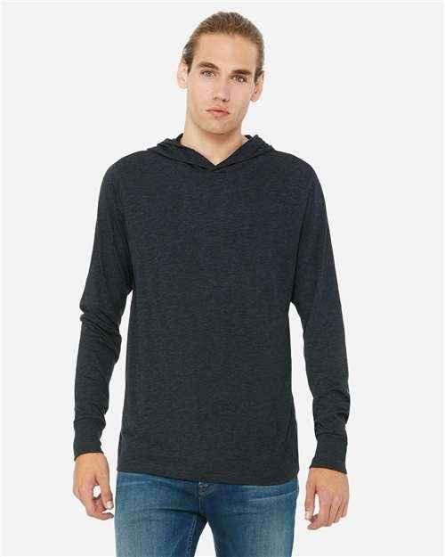 BELLA + CANVAS 3512 - Unisex Jersey Hooded Long Sleeve Tee