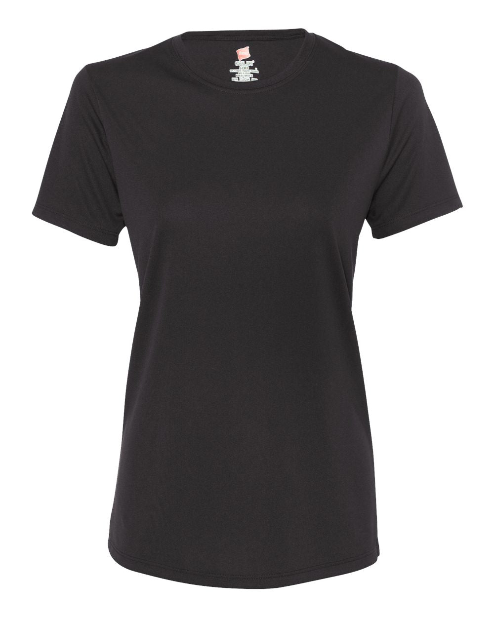 Hanes 4830 - Women's Cool DRI® Performance T-Shirt — Black (flat)