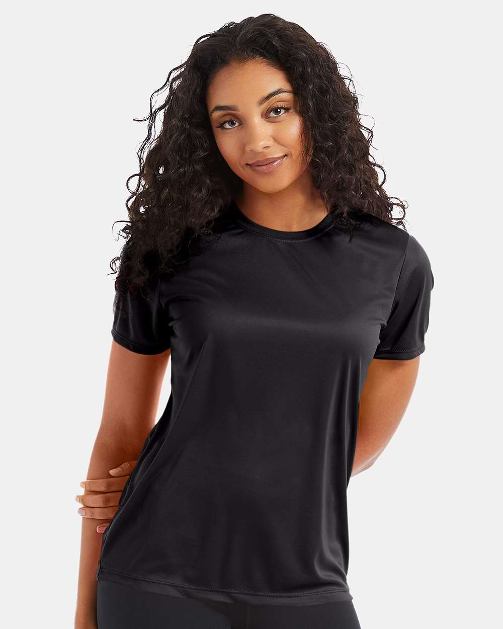 Hanes 4830 - Women's Cool DRI® Performance T-Shirt — Black