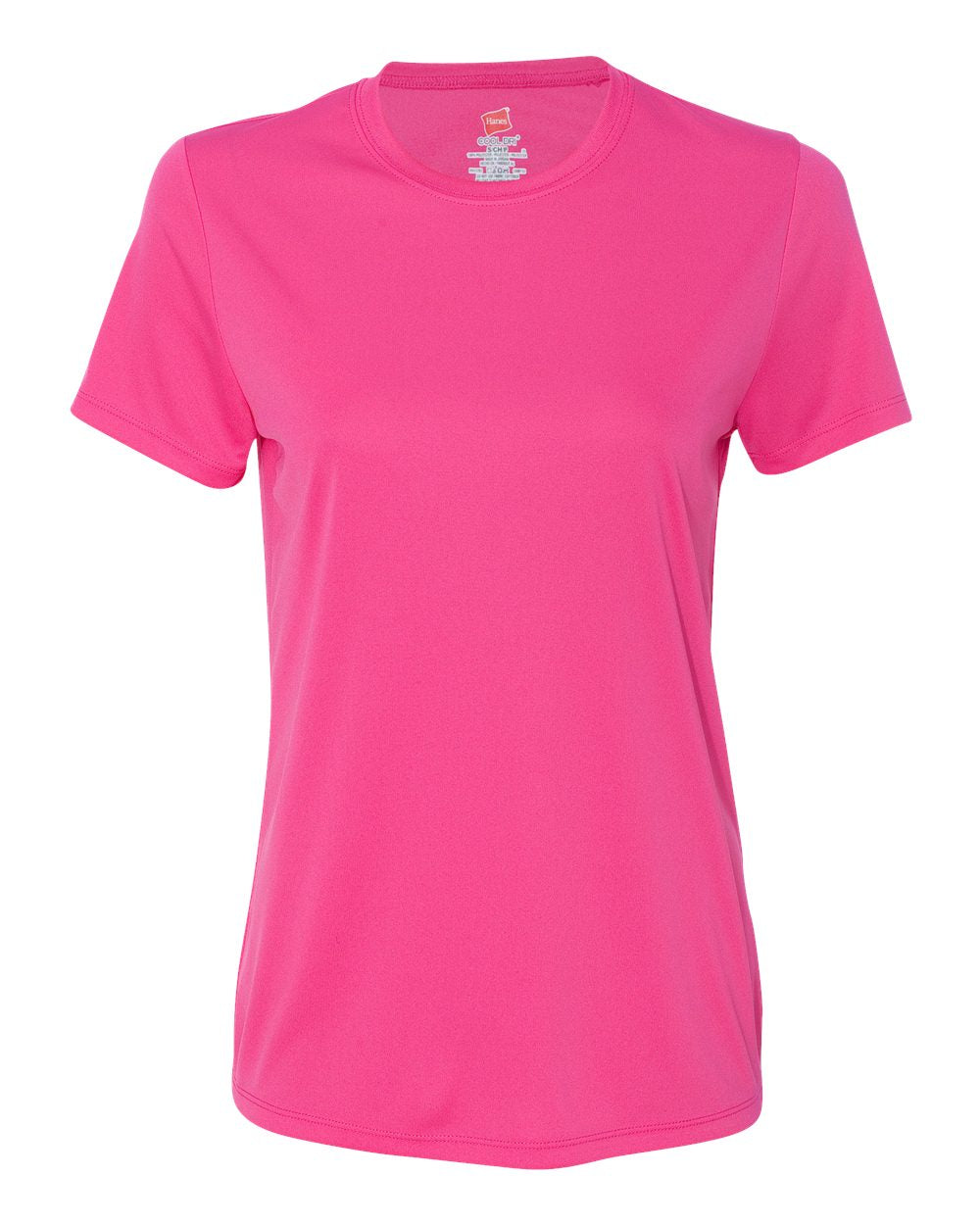 Hanes 4830 - Women's Cool DRI® Performance T-Shirt — Wow Pink (flat)