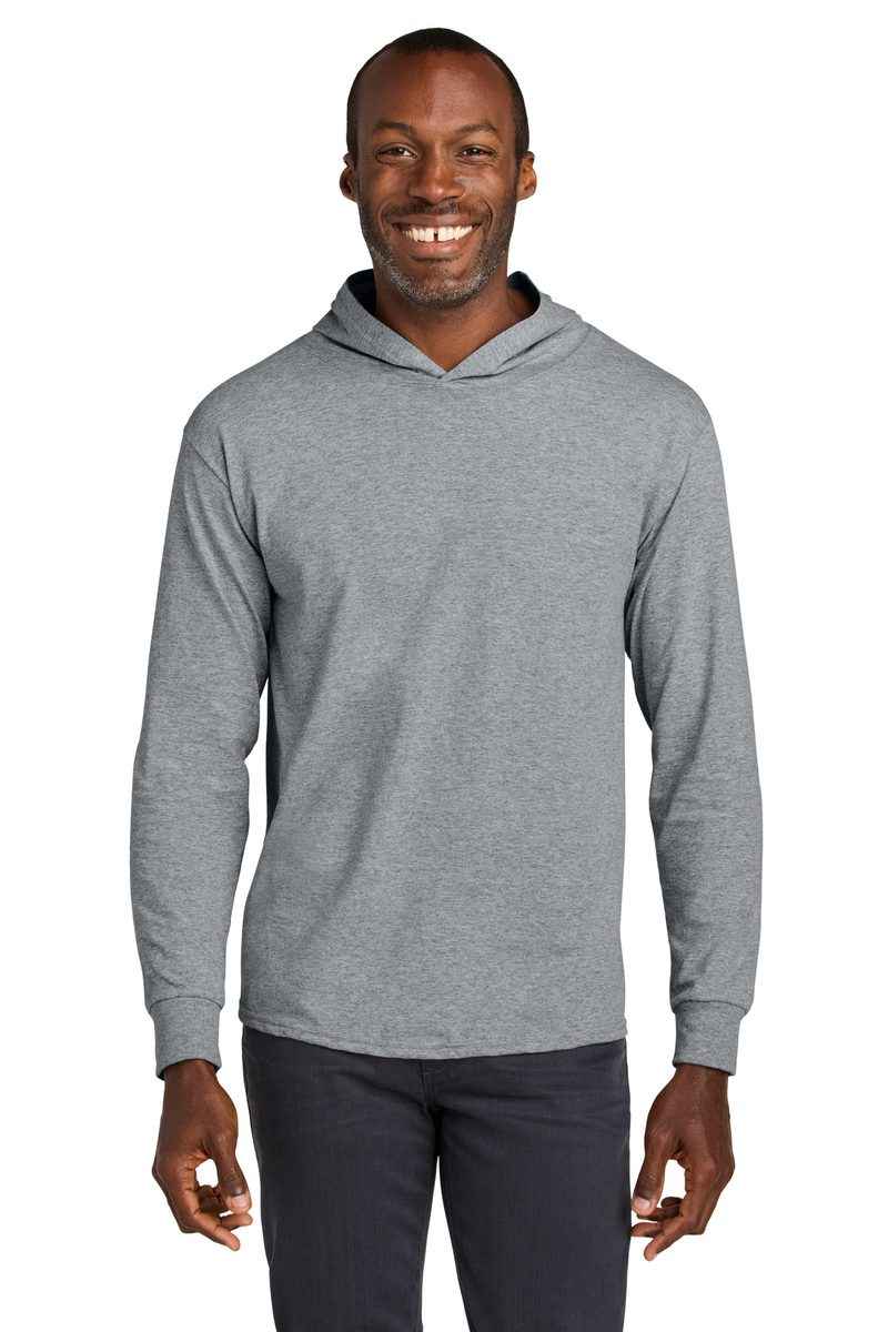 Jerzees 363LH - Classics Unisex Cotton Long Sleeve Hooded T-Shirt