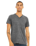 BELLA + CANVAS 3655 - Unisex Textured Jersey V-Neck Tee