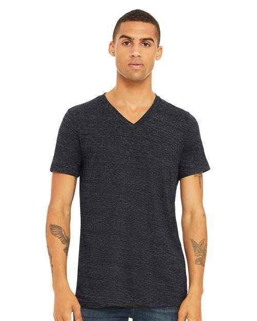 BELLA + CANVAS 3655 - Unisex Textured Jersey V-Neck Tee