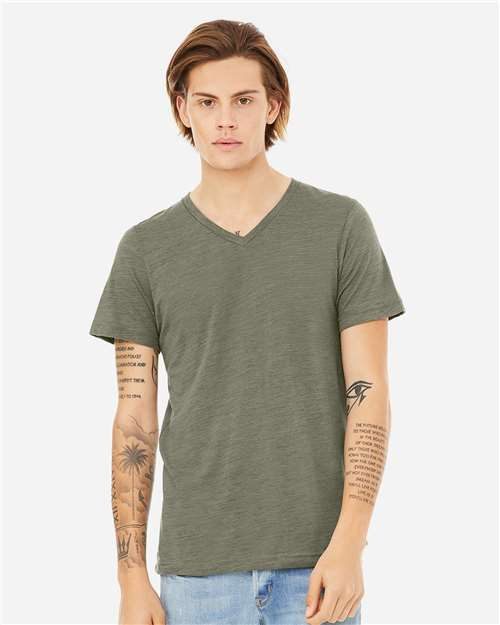 BELLA + CANVAS 3655 - Unisex Textured Jersey V-Neck Tee BELLA + CANVAS