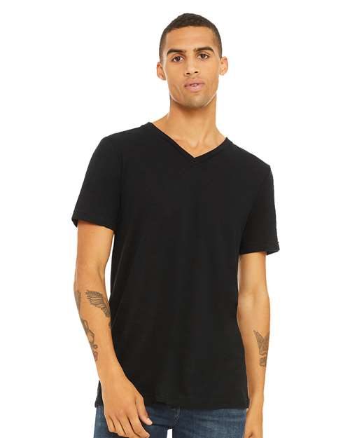 BELLA + CANVAS 3655 - Unisex Textured Jersey V-Neck Tee BELLA + CANVAS