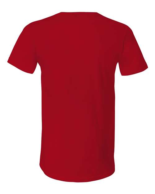 BELLA + CANVAS 3005 - Unisex Jersey V-Neck Tee - Red