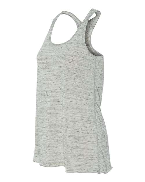 BELLA + CANVAS 8800 - Women's Flowy Racerback Tank - White Marble