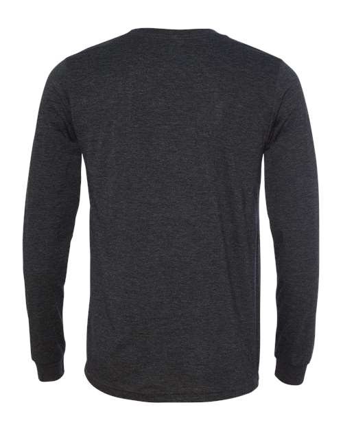 BELLA + CANVAS 3513 - Unisex Triblend Long Sleeve Tee - Charcoal Black Triblend