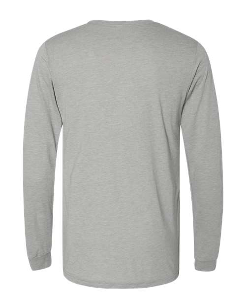 BELLA + CANVAS 3513 - Unisex Triblend Long Sleeve Tee - Athletic Grey Triblend