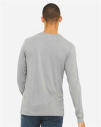 BELLA + CANVAS 3513 - Unisex Triblend Long Sleeve Tee - Athletic Grey Triblend