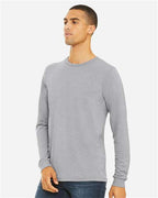 BELLA + CANVAS 3513 - Unisex Triblend Long Sleeve Tee - Athletic Grey Triblend