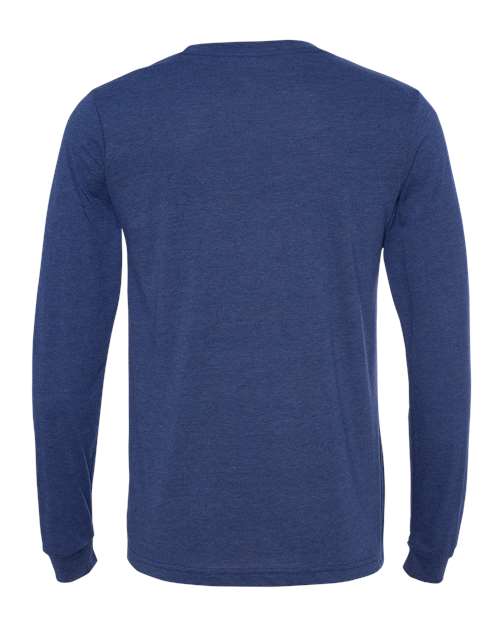 BELLA + CANVAS 3513 - Unisex Triblend Long Sleeve Tee - Navy Triblend