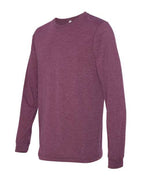 BELLA + CANVAS 3513 - Unisex Triblend Long Sleeve Tee - Maroon Triblend