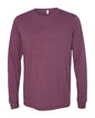 BELLA + CANVAS 3513 - Unisex Triblend Long Sleeve Tee - Maroon Triblend