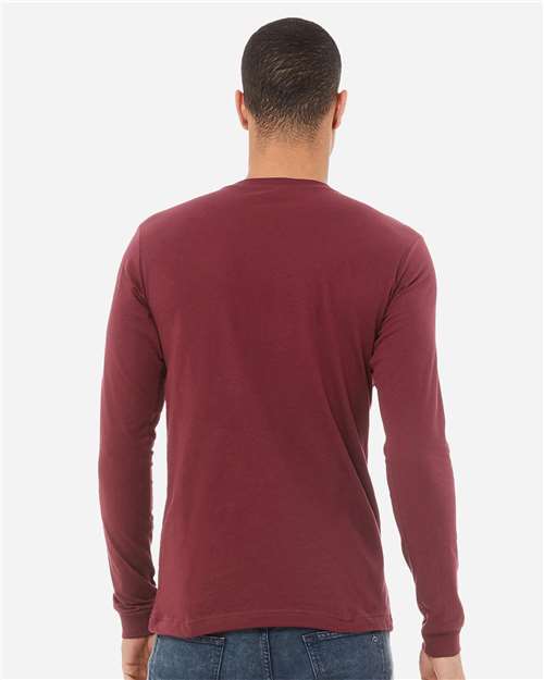 BELLA + CANVAS 3513 - Unisex Triblend Long Sleeve Tee - Maroon Triblend