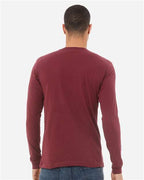 BELLA + CANVAS 3513 - Unisex Triblend Long Sleeve Tee - Maroon Triblend