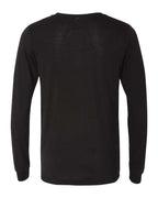 BELLA + CANVAS 3513 - Unisex Triblend Long Sleeve Tee - Solid Black Triblend