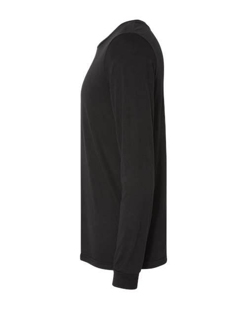 BELLA + CANVAS 3513 - Unisex Triblend Long Sleeve Tee - Solid Black Triblend