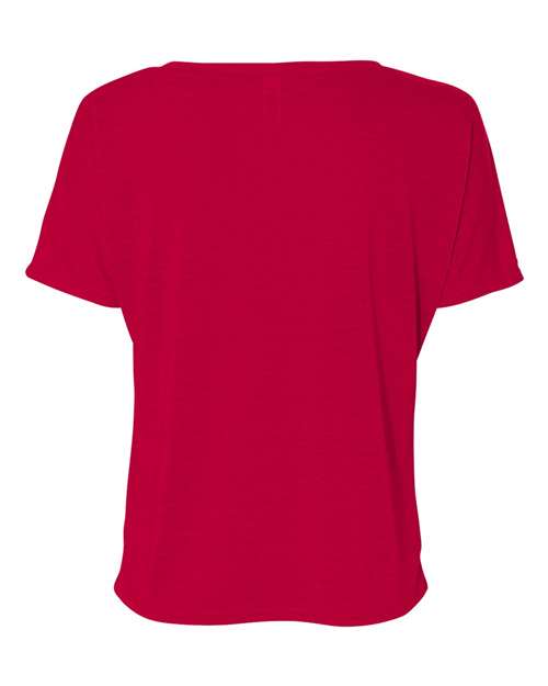 BELLA + CANVAS 8815 - Womens Slouchy V-Neck Tee - Red