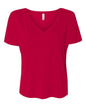 BELLA + CANVAS 8815 - Womens Slouchy V-Neck Tee - Red