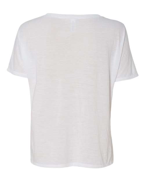 BELLA + CANVAS 8815 - Womens Slouchy V-Neck Tee - White