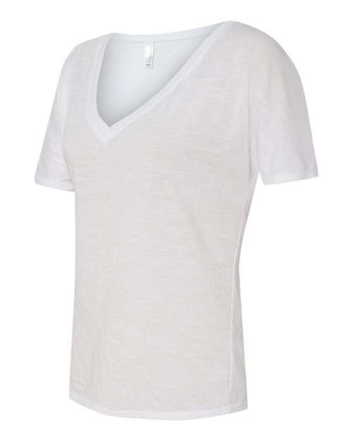 BELLA + CANVAS 8815 - Womens Slouchy V-Neck Tee - White