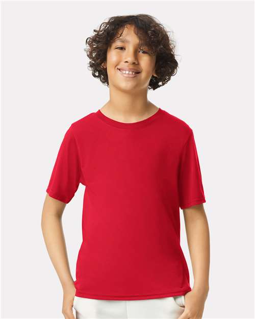 Gildan 42000B - Youth Performance T-Shirt - Red