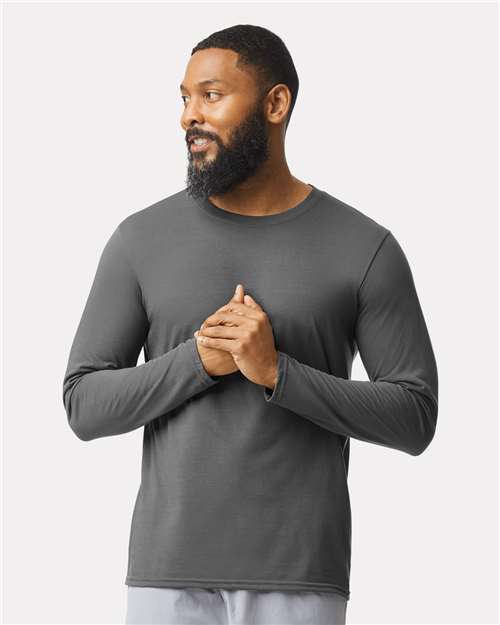 Gildan 42400 - Unisex Performance Long Sleeve T-Shirt - Charcoal