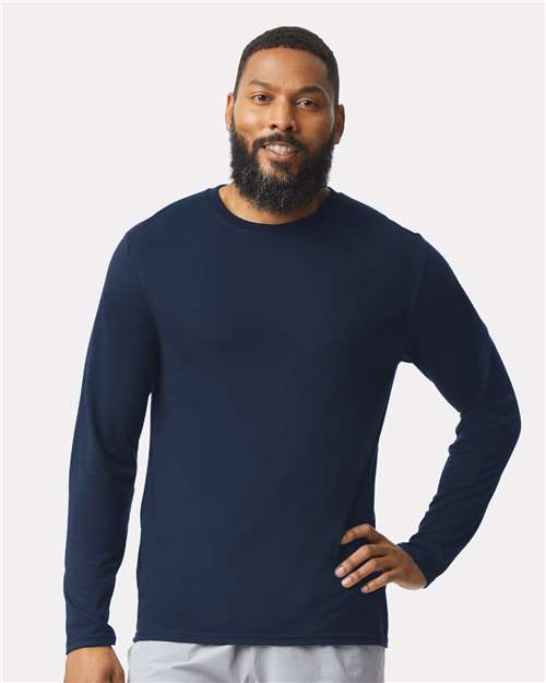 Gildan 42400 - Unisex Performance Long Sleeve T-Shirt - Navy