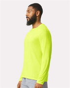 Gildan 42400 - Unisex Performance Long Sleeve T-Shirt - Safety Green
