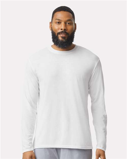 Gildan 42400 - Unisex Performance Long Sleeve T-Shirt - White