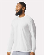 Gildan 42400 - Unisex Performance Long Sleeve T-Shirt - White