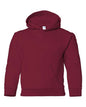 Gildan 18500B - Youth Heavy BlendTM Hooded Sweatshirt - Cardinal Red