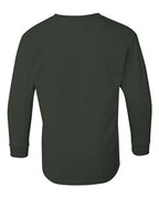 Gildan 5400B - Youth Heavy CottonTM Long Sleeve T-Shirt - Forest Green