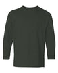 Gildan 5400B - Youth Heavy CottonTM Long Sleeve T-Shirt - Forest Green