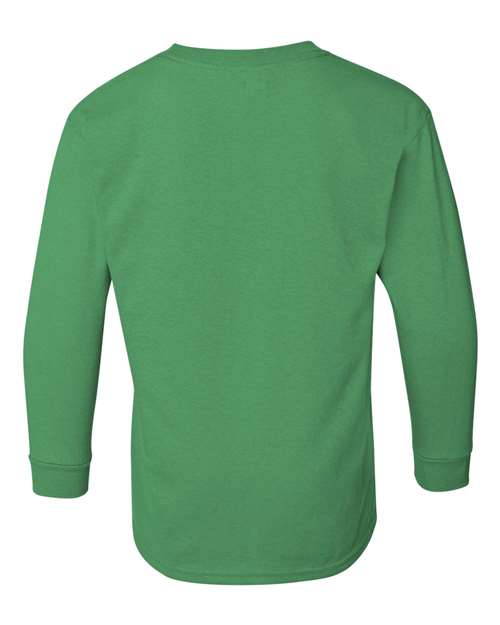 Gildan 5400B - Youth Heavy CottonTM Long Sleeve T-Shirt - Irish Green