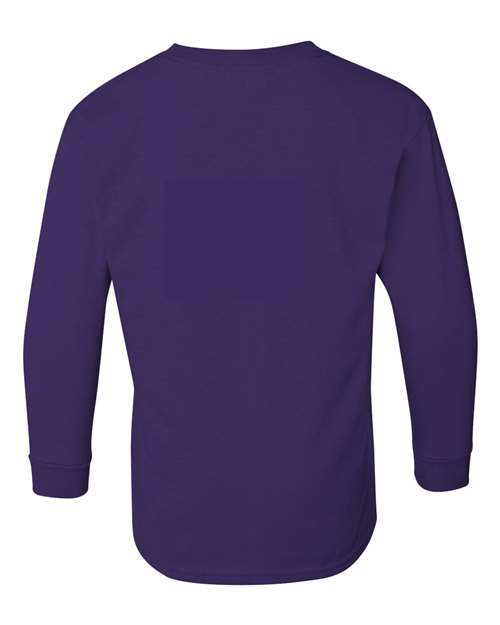 Gildan 5400B - Youth Heavy CottonTM Long Sleeve T-Shirt - Purple