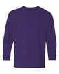 Gildan 5400B - Youth Heavy CottonTM Long Sleeve T-Shirt - Purple