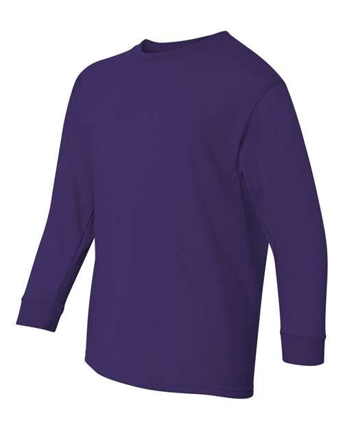Gildan 5400B - Youth Heavy CottonTM Long Sleeve T-Shirt - Purple