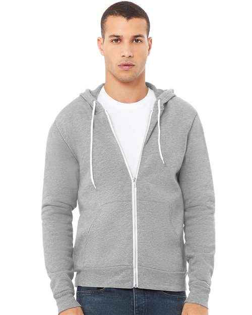 BELLA + CANVAS 3739 - Unisex Sponge Fleece Full-Zip Hoodie Sweatshirt