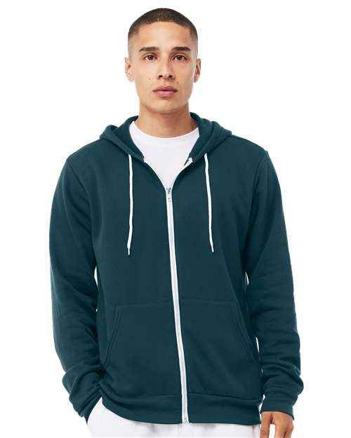 BELLA + CANVAS 3739 - Unisex Sponge Fleece Full-Zip Hoodie Sweatshirt