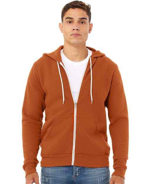 BELLA + CANVAS 3739 - Unisex Sponge Fleece Full-Zip Hoodie Sweatshirt