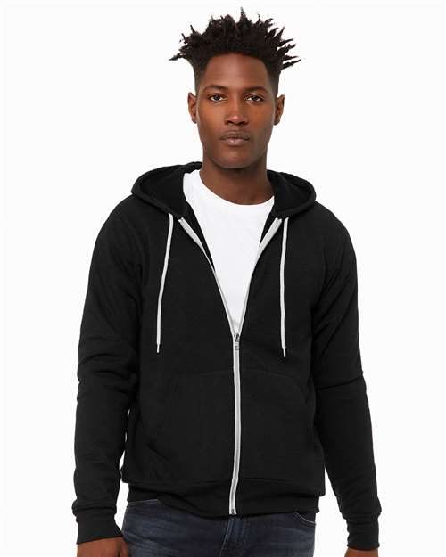 BELLA + CANVAS 3739 - Unisex Sponge Fleece Full-Zip Hoodie Sweatshirt BELLA + CANVAS