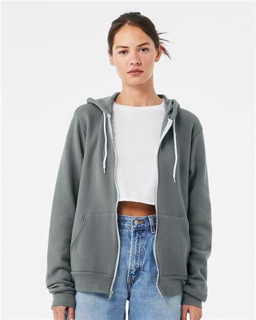 BELLA + CANVAS 3739 - Unisex Sponge Fleece Full-Zip Hoodie Sweatshirt BELLA + CANVAS