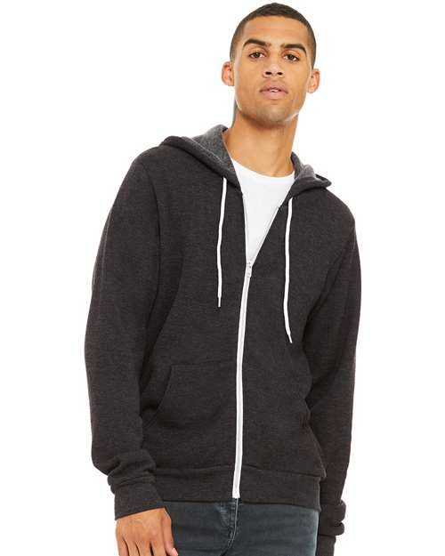 BELLA + CANVAS 3739 - Unisex Sponge Fleece Full-Zip Hoodie Sweatshirt BELLA + CANVAS