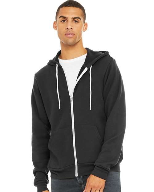 BELLA + CANVAS 3739 - Unisex Sponge Fleece Full-Zip Hoodie Sweatshirt BELLA + CANVAS